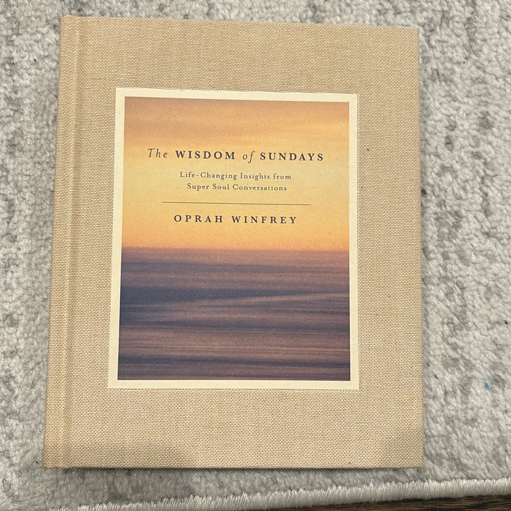 The Wisdom of Sundays hardcover book by Oprah Winfrey